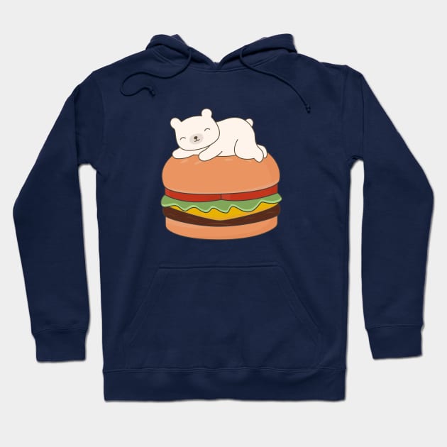 Kawaii Polar Bear Burger T-Shirt Hoodie by happinessinatee